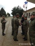 Slvnostn nstup enijnho prporu ku Du hrdinov Karpatsko-duklianskej opercie
